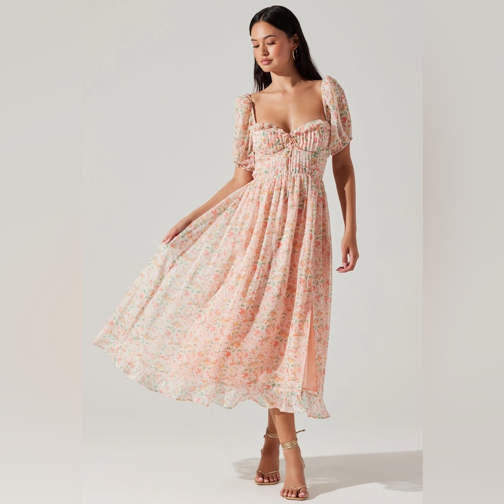 ASTR Lunaria Dress - Orange Floral